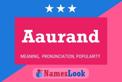 Aaurand Name Poster