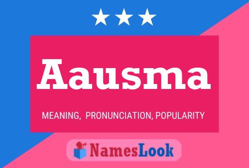 Aausma Name Poster