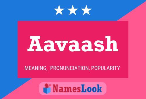 Aavaash Name Poster