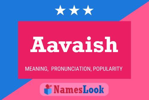 Aavaish Name Poster