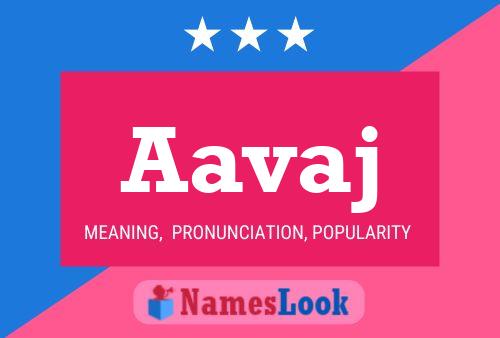 Aavaj Name Poster