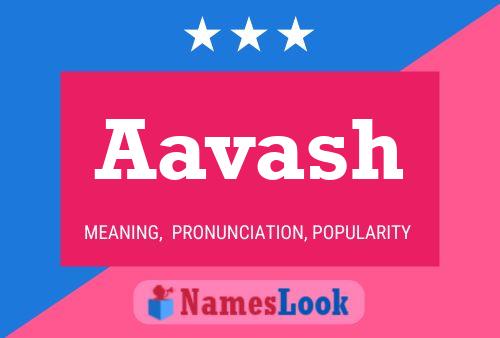 Aavash Name Poster