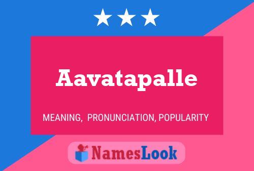 Aavatapalle Name Poster