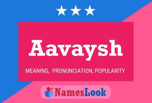 Aavaysh Name Poster