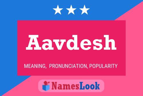 Aavdesh Name Poster