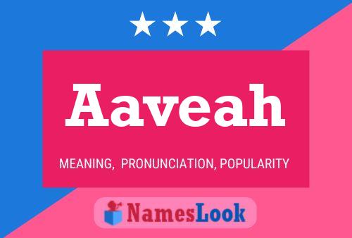 Aaveah Name Poster