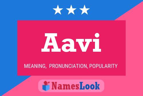 Aavi Name Poster