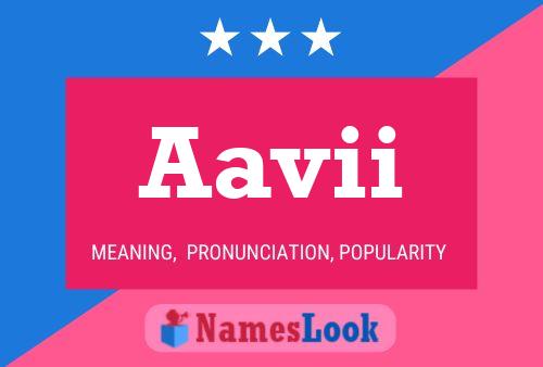 Aavii Name Poster