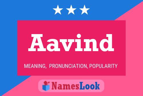 Aavind Name Poster