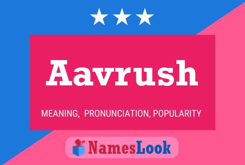 Aavrush Name Poster