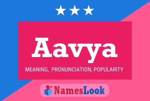 Aavya Name Poster