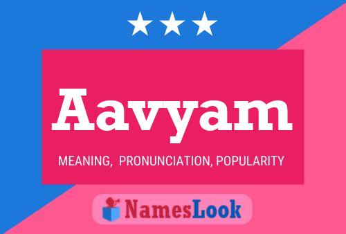 Aavyam Name Poster