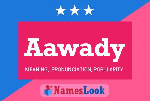 Aawady Name Poster