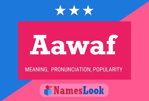 Aawaf Name Poster