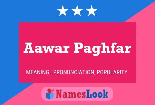 Aawar Paghfar Name Poster