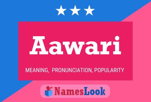 Aawari Name Poster