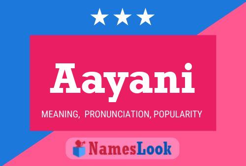 Aayani Name Poster