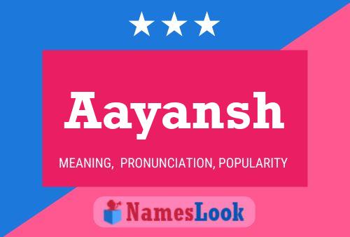 Aayansh Name Poster