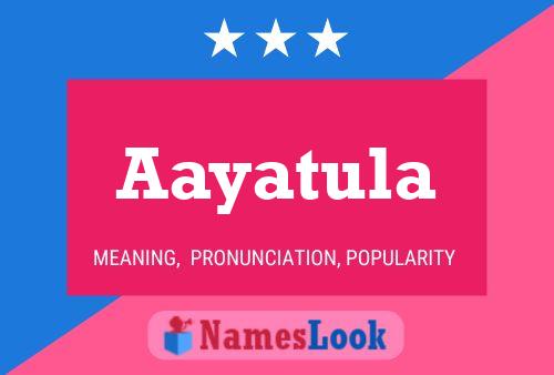 Aayatula Name Poster