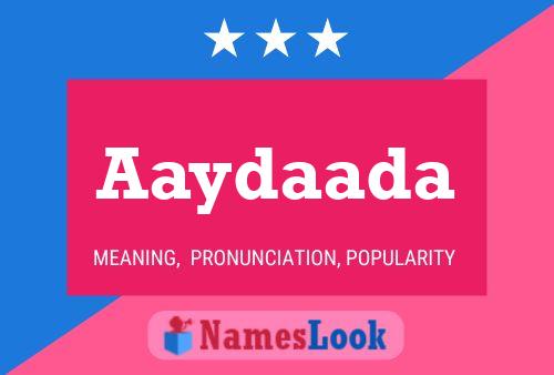 Aaydaada Name Poster