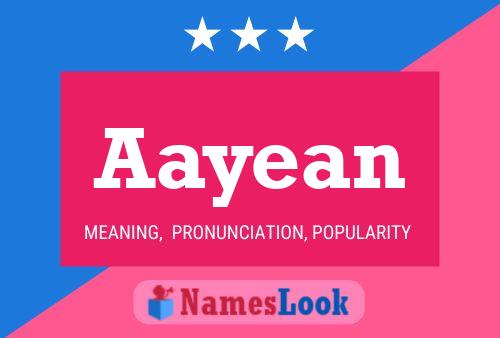 Aayean Name Poster