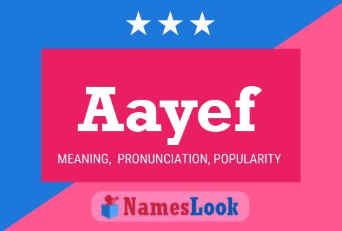 Aayef Name Poster