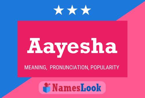 Aayesha Name Poster