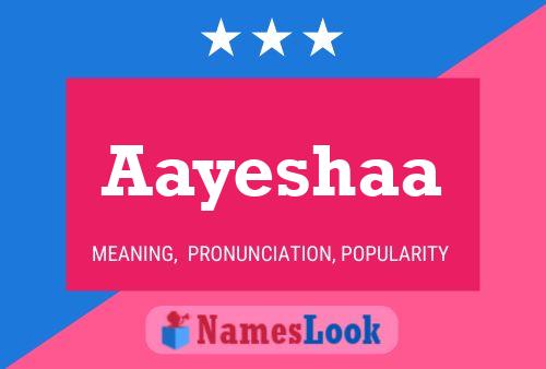 Aayeshaa Name Poster