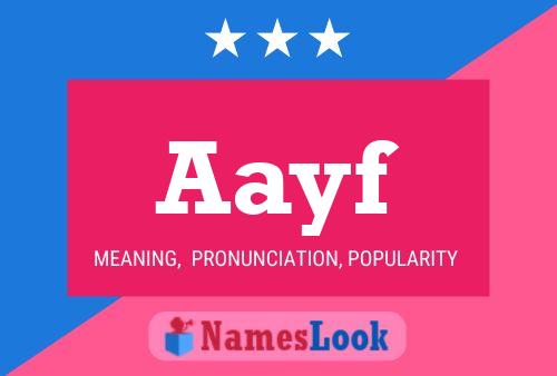 Aayf Name Poster