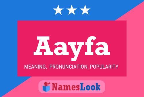 Aayfa Name Poster