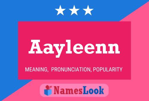 Aayleenn Name Poster