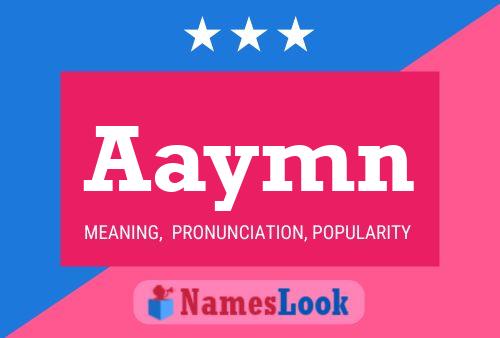 Aaymn Name Poster