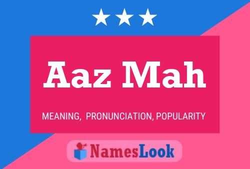 Aaz Mah Name Poster