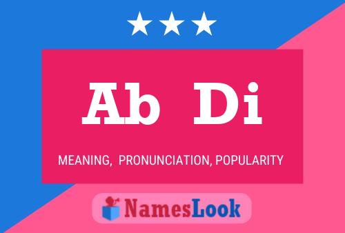 Ab  Di Name Poster