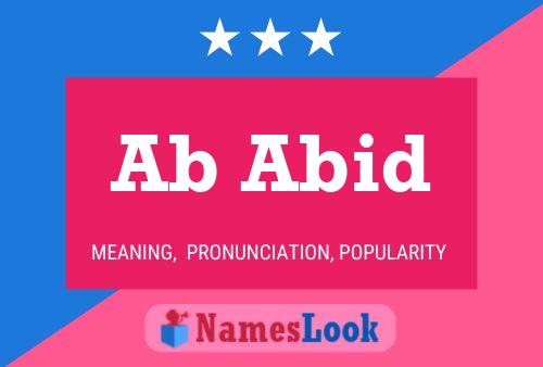 Ab Abid Name Poster