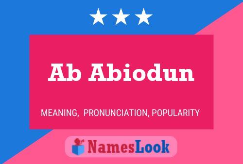 Ab Abiodun Name Poster