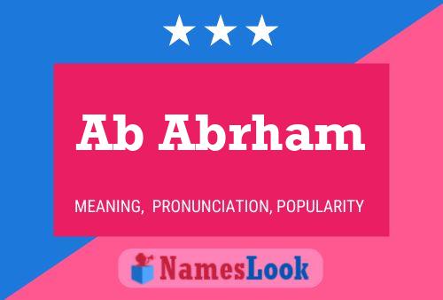 Ab Abrham Name Poster