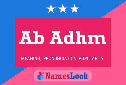 Ab Adhm Name Poster