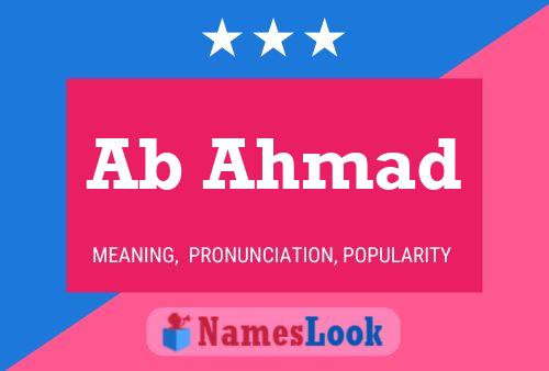 Ab Ahmad Name Poster