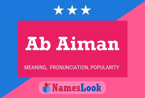 Ab Aiman Name Poster