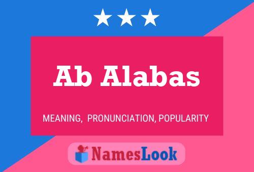 Ab Alabas Name Poster