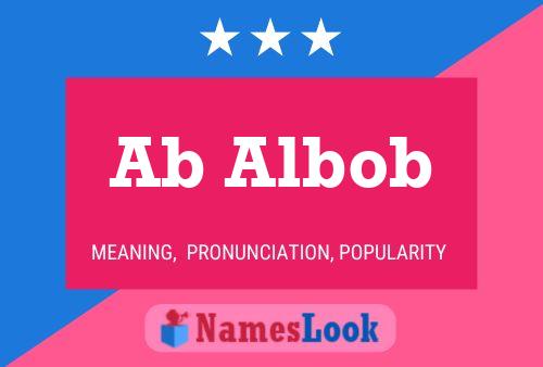 Ab Albob Name Poster