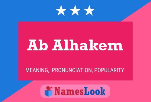 Ab Alhakem Name Poster