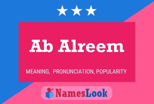 Ab Alreem Name Poster