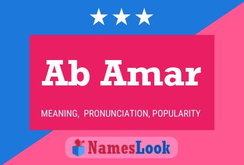 Ab Amar Name Poster