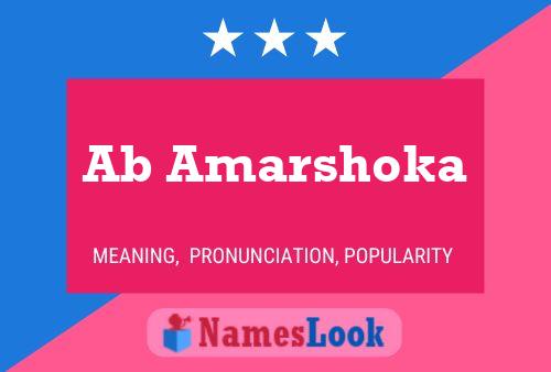 Ab Amarshoka Name Poster