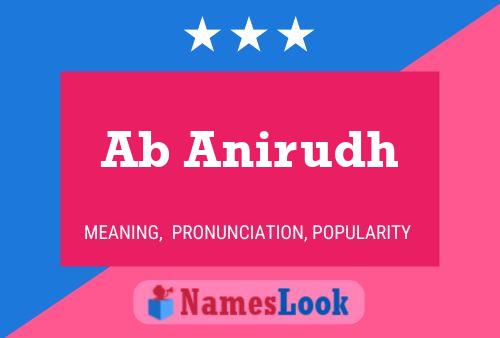 Ab Anirudh Name Poster