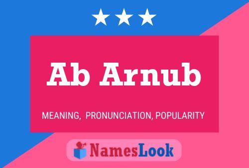 Ab Arnub Name Poster