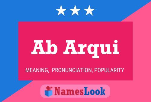 Ab Arqui Name Poster