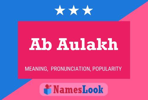 Ab Aulakh Name Poster